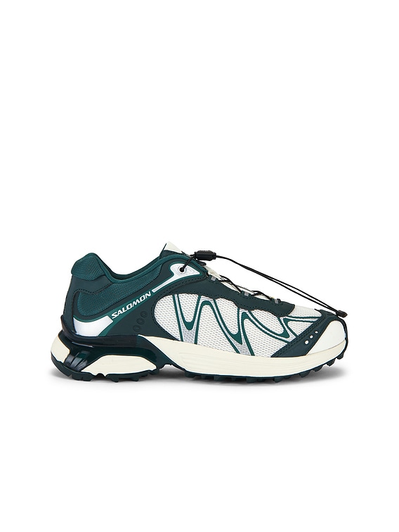 Salomon XT-Whisper Sneaker in Vanilla Ice, Green Gables, & Bistro