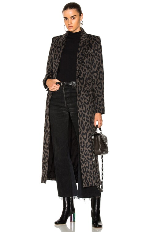 smythe leopard coat
