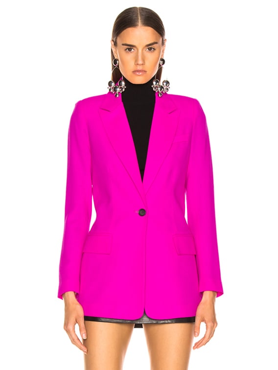 Smythe Tailored Blazer in Neon Pink | FWRD