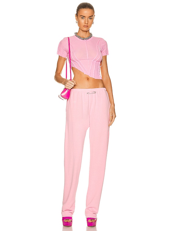 SAMI MIRO VINTAGE Safety Pin Sweatpants in Pink | FWRD