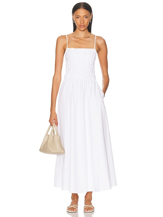 MEER. メーア ウェーブブラウス　白　size F Solid & Striped The Delta Dress in Marshmallow | FWRD