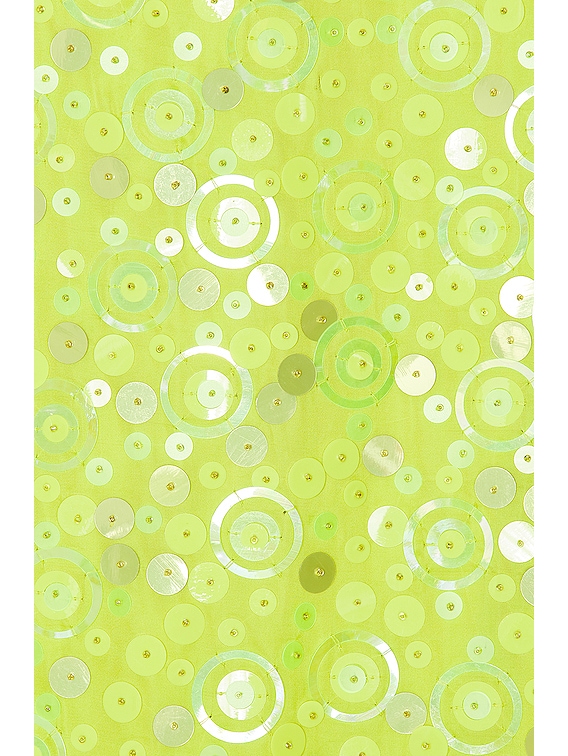 Saks Potts Dax Dress in Neon Green Sequin | FWRD