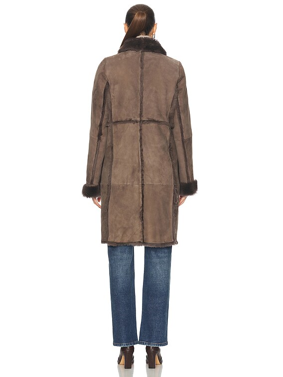 Saks Potts Emma Coat in Grey Almond | FWRD Saks Potts Emma Coat in Grey Almond | FWRD