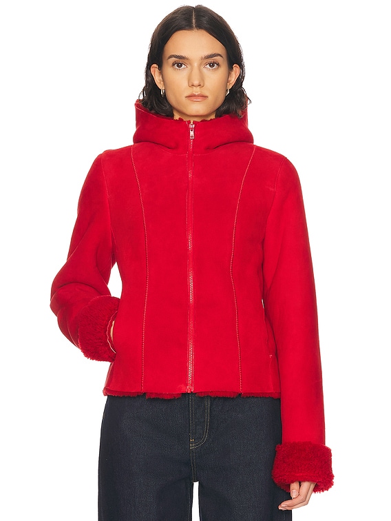 Saks Potts Milena Jacket in Racing Red | FWRD