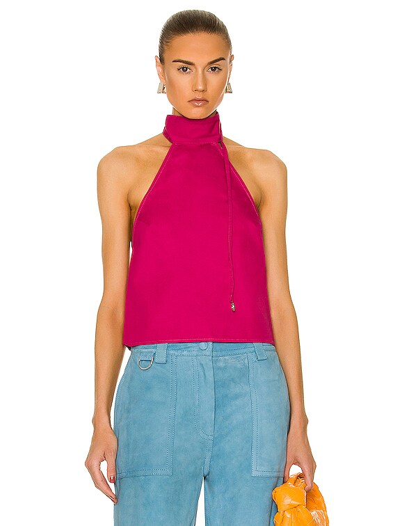Saks Potts Marbella Top in Raspberry | FWRD