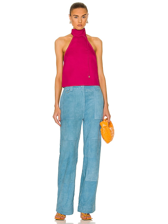 Saks Potts Marbella Top in Raspberry | FWRD