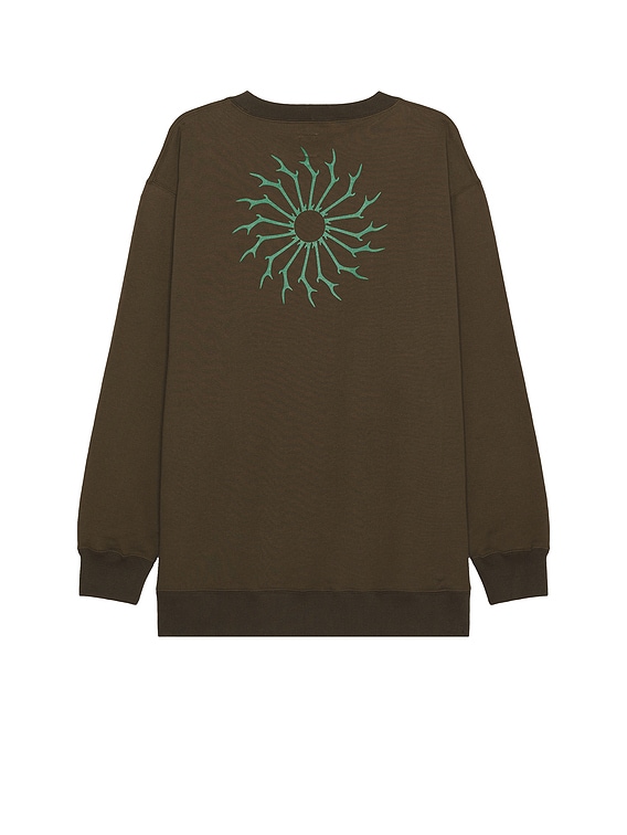 South2 West8 Crew Neck Sweat Shirt in Khaki | FWRD