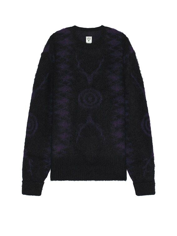 South2 West8 Loose Fit Sweater in Black | FWRD