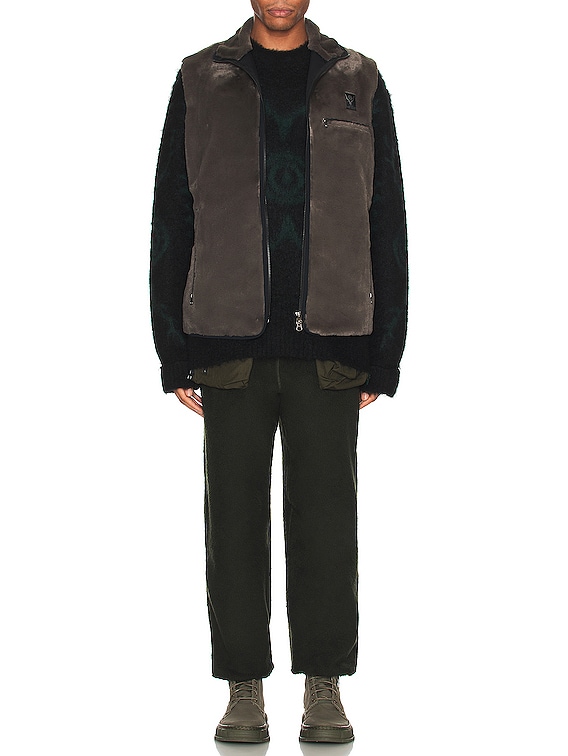 South2 West8 Piping Vest Micro Fur ベスト South2 West8 - マイクロ ファー パイピング ベスト | HBX