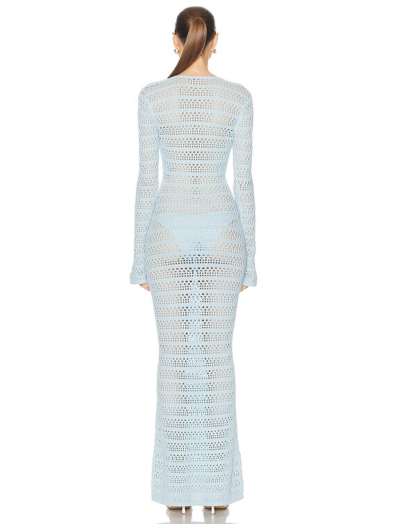 white christmas dresses Sarilla Crochet Effect Maxi Dress – Bliss on Brannon