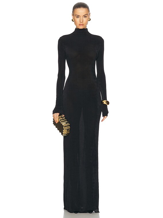 SER.O.YA Kim Maxi Dress in Black | FWRD SER.O.YA Kim Maxi Dress in Black | FWRD