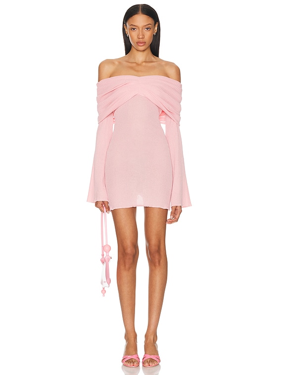 SER.O.YA Xen Mini Dress in Coral Blush | FWRD