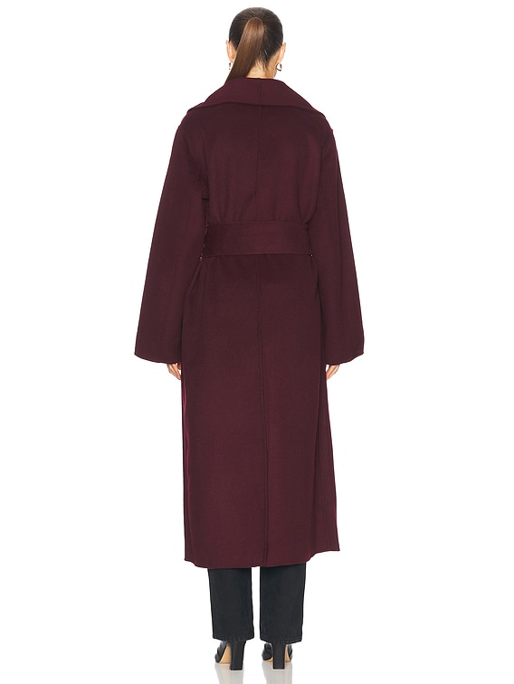 SEROYA Mavis Coat in Merlot | FWRD