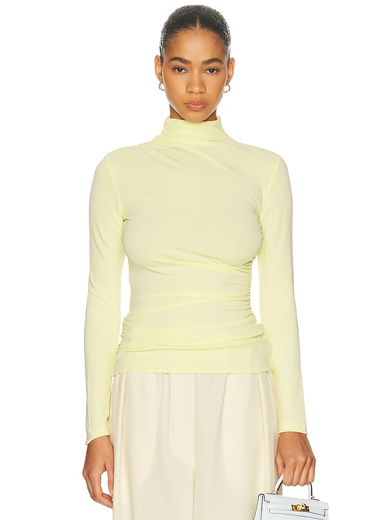 SEROYA Vivienne Top in Pastel Yellow | FWRD