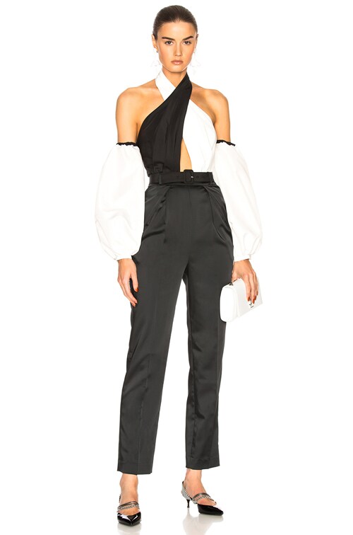 self portrait black jumpsuit