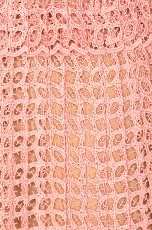 self portrait cutwork mini dress