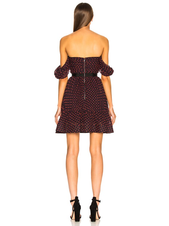 Self portrait outlet plumetis mini dress