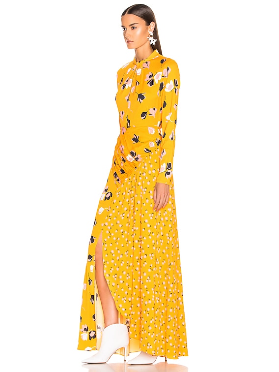self portrait twist neck dress