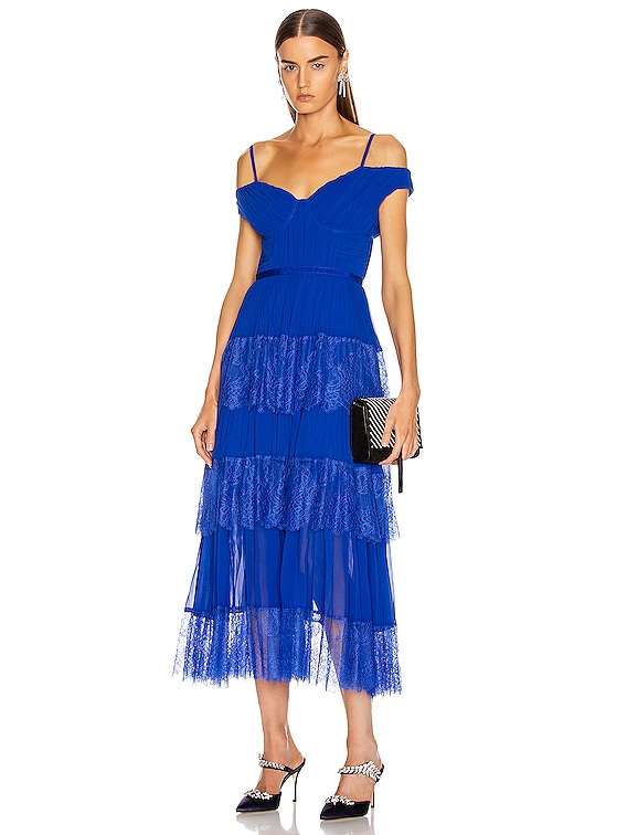 Cobalt Chiffon Dress