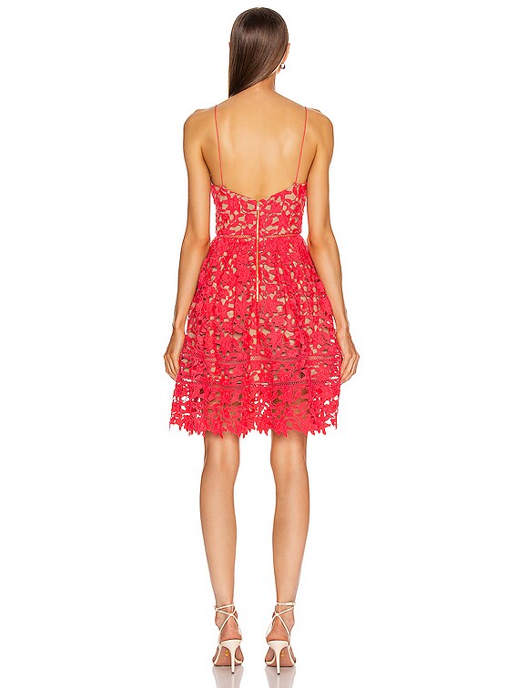 self-portrait Hot Pink Mini Azalea Dress in Hot Pink | FWRD