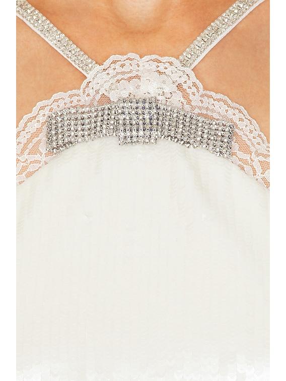 Sequin Halter Mini Dress