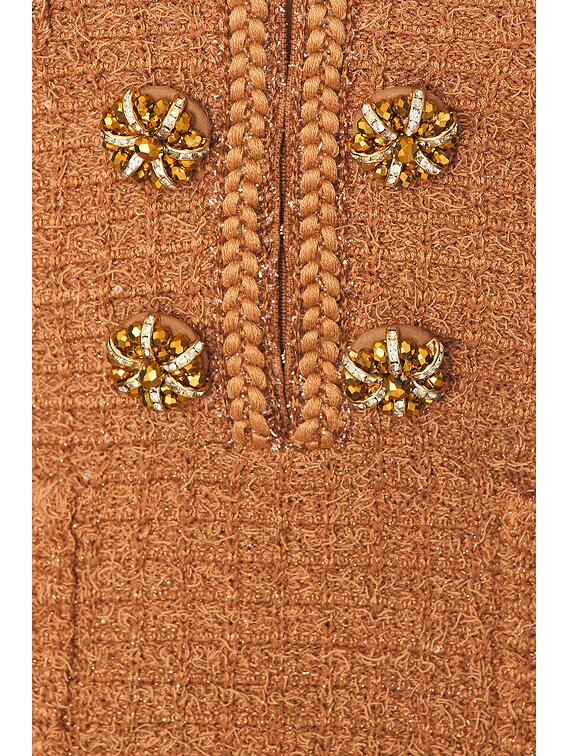 人気商品ランキング self-portrait Textured Knit Midi Dress in Brown | FWRD ワンピース