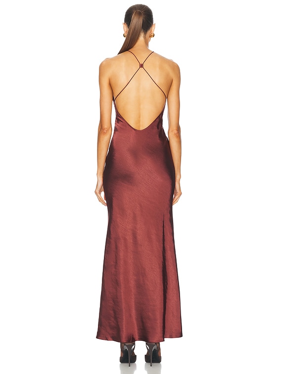 Satin Maxi Dress