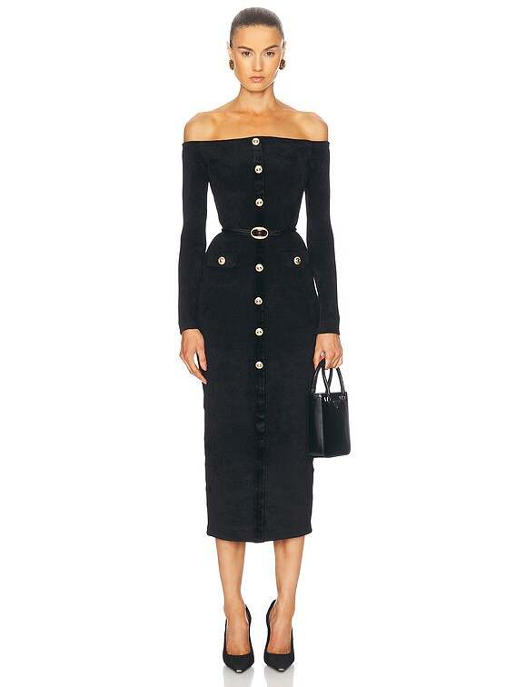 Chenille Knit Midi Dress