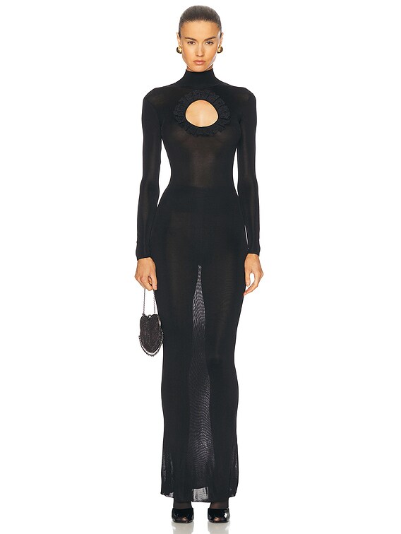 【送料&関税込】Self-portrait X Christopher Kane - Knitted M self-portrait x Christopher Kane Knit Cut Out Maxi Dress in