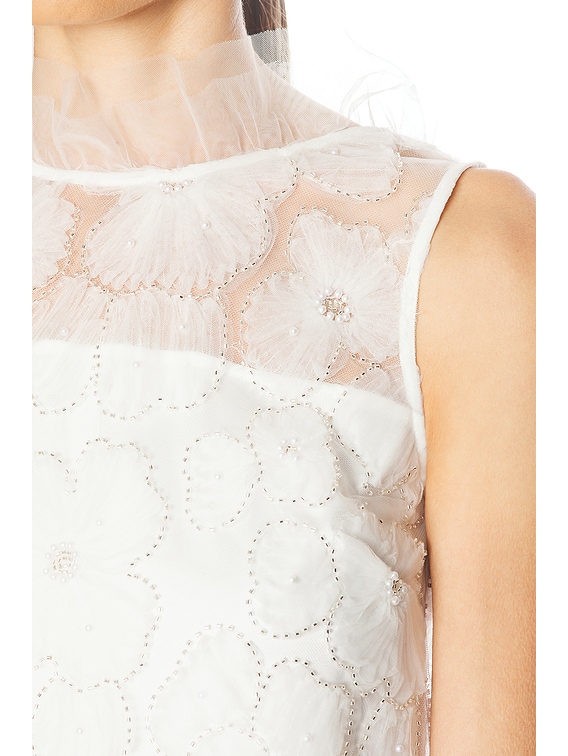 Tulle Satin Bow Mini Dress