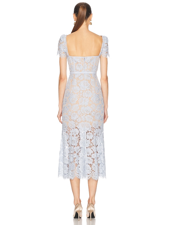 Fine Lace Midi Dress