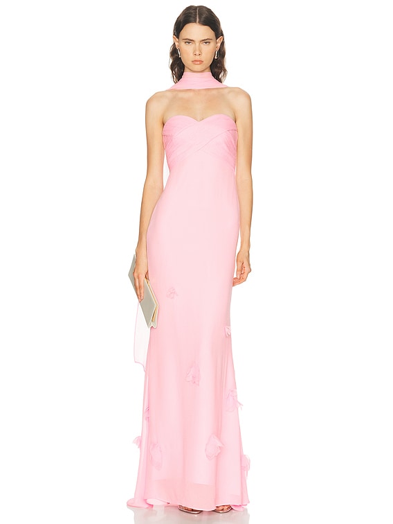pink dress scarf Neck Scarf Black