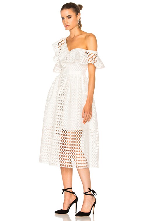 lace frill dress