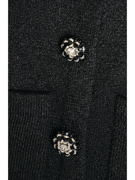 self-portrait Knit Cardigan in Black | FWRD