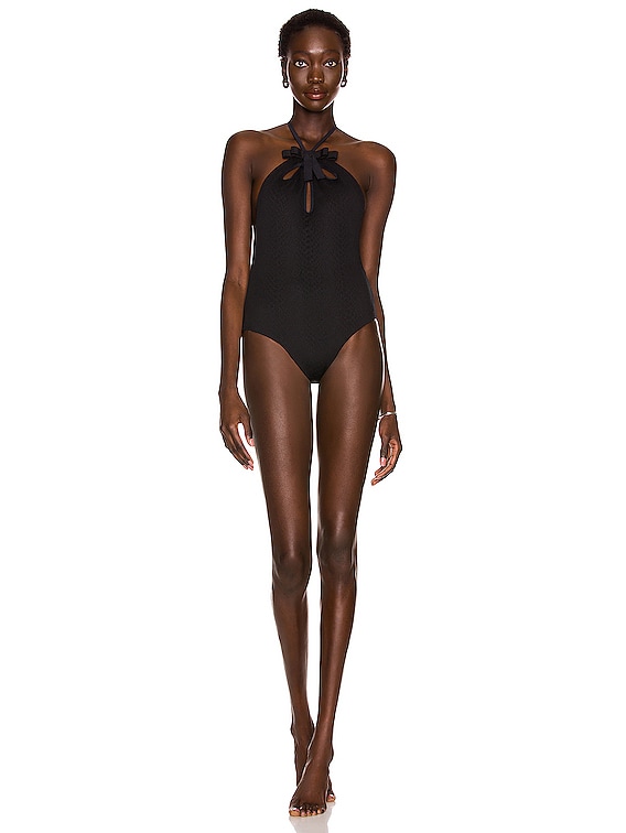 Black Bow Swimsuit Dress SE20313