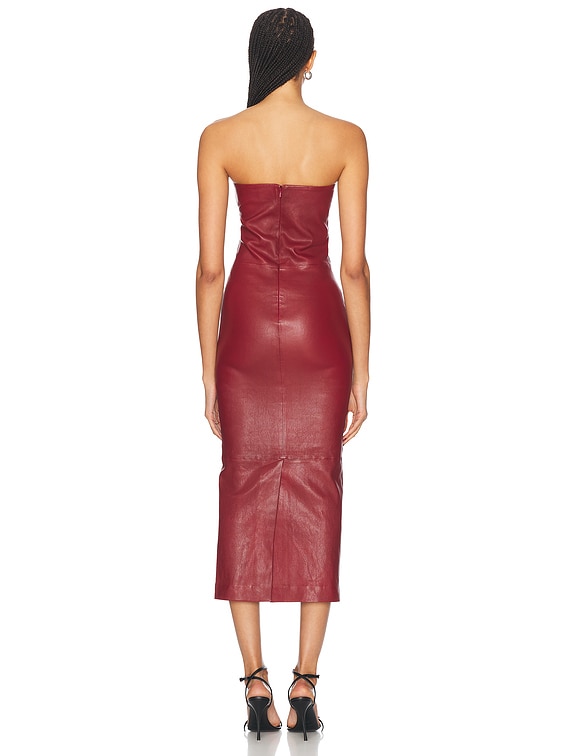 SPRWMN Tube Dress in Cherry | FWRD