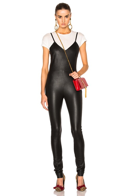 sprwmn leather jumpsuit