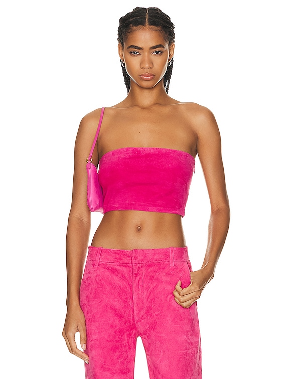 SPRWMN Micro Tube Top in Hot Pink