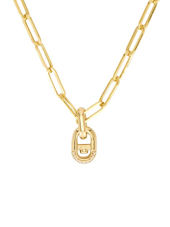 【STONE AND STRAND】Festival 14Kゴールドトルマリンネックレス STONE AND STRAND ネックレス - 14k Yellow Gold & White