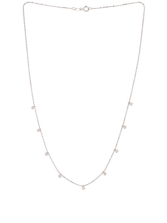 Stone and Strand Teeny Dangling Diamond Bead Chain Necklace