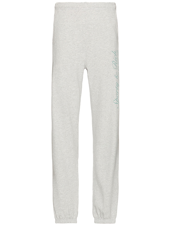 Sporty&Rich|TRAINING PANTS (French Sweatpants - Heather Sporty & Rich French Sweatpants in Heather Grey | FWRD