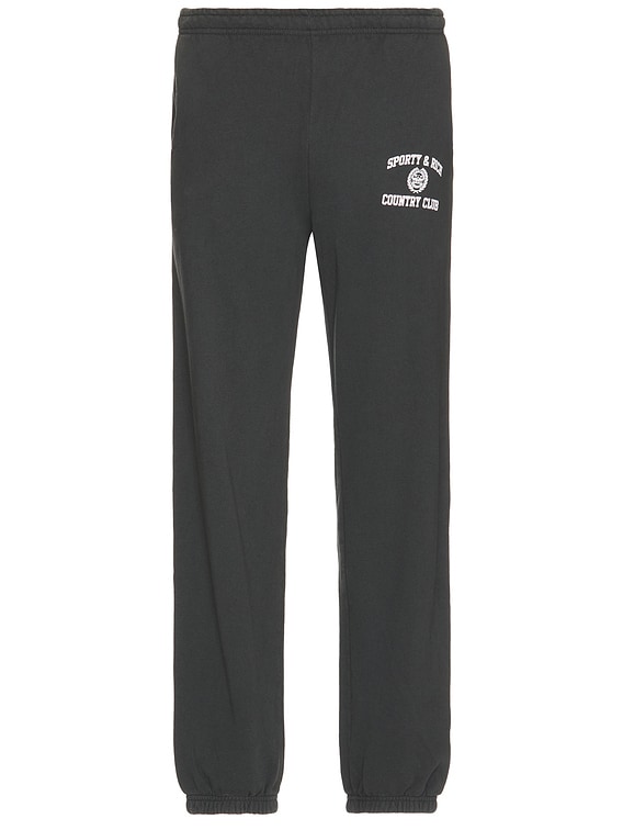 Sporty&Rich｜TRAINING PANTS (Varsity Crest Sweatpant - H Sporty & Rich Varsity Crest Sweatpant Grey | BSTN Store