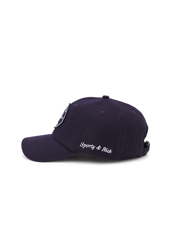 Sporty & Rich x Hotel Du Cap Eden Roc Eden Crest Hat in Dark  display picture 1