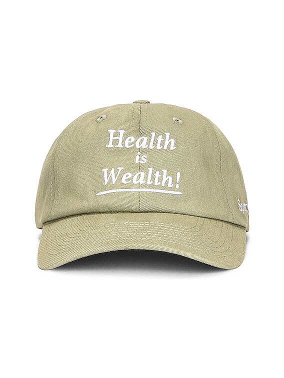 sportyu0026rich Health is Wealth コットンキャップ 刺繍-