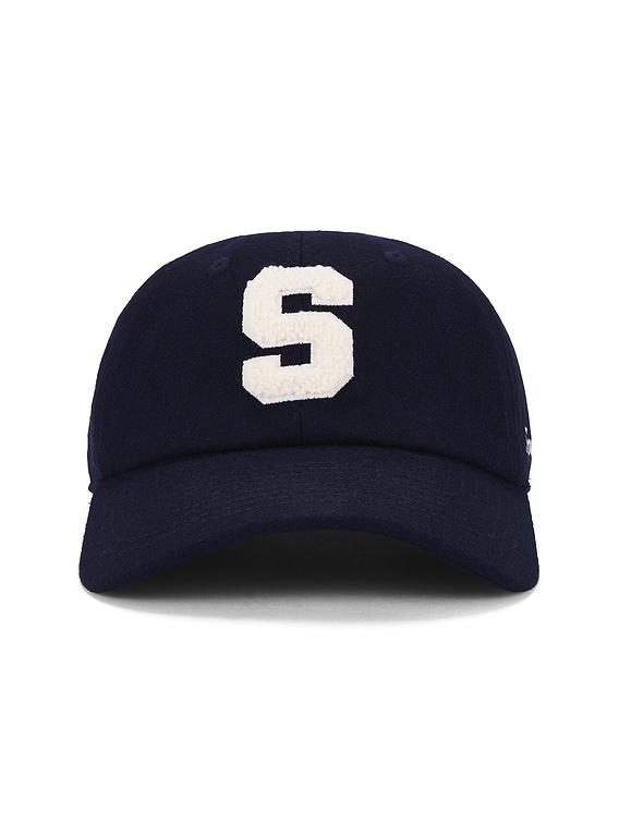 【美品】Sporty & Rich Boucle S Wool Hat Sporty & Rich Boucle S Wool Hat in Navy | FWRD