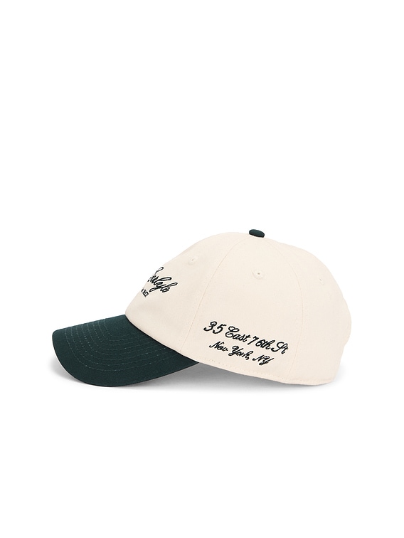 スポーティアンドリッチ　CARLYLE EMBROIDERED HAT The Carlyle Souvenir Hat - White/Navy – Sporty & Rich