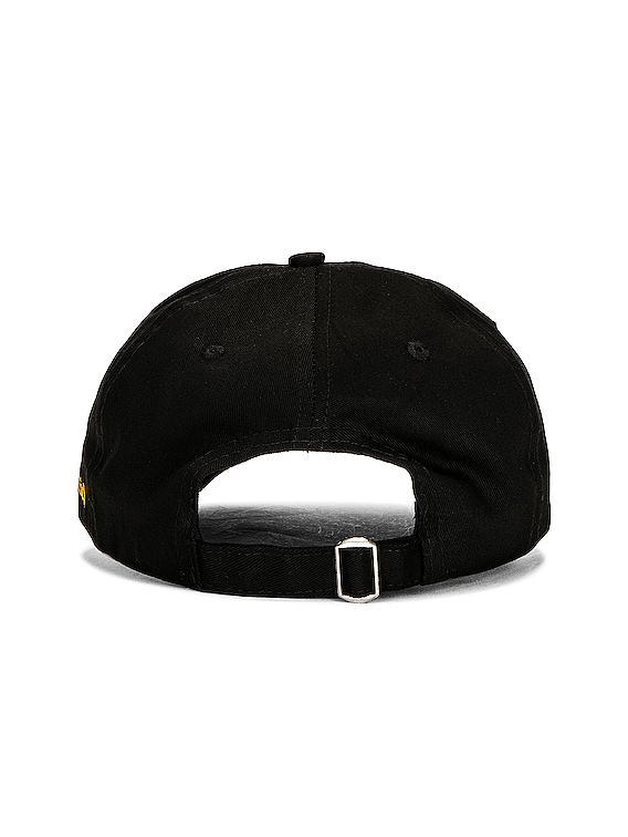 Sporty & Rich Wellness Ivy Hat in Black & Yellow | FWRD