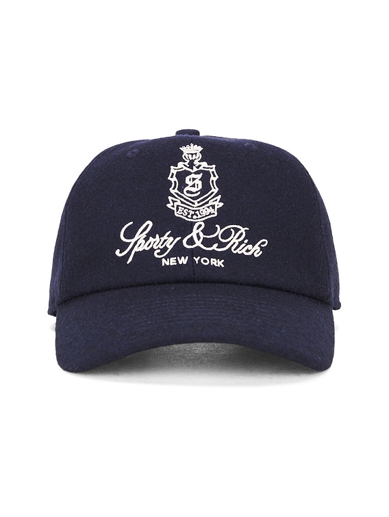 Cap Baseball Syracuse Cotton Green Rich & Sporty Hat 【Sporty&Rich】Syracuse | US Harrods 帽子