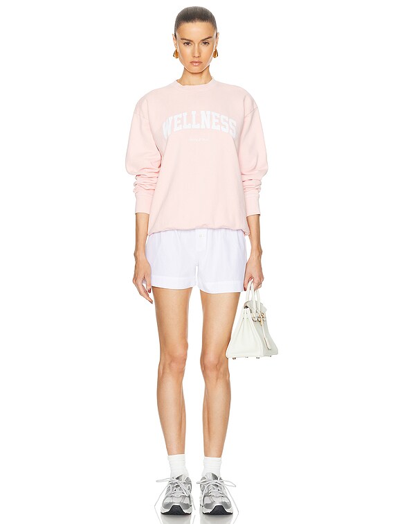 Sporty & Rich Wellness Ivy Crewneck Sweatshirt in Ballet