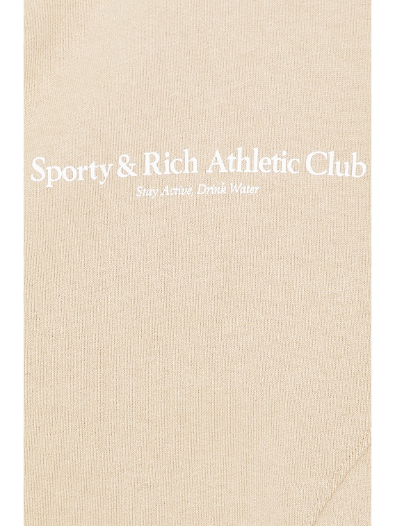 Sporty & Rich Athletic Club Quarter Zip Sweatshirt in